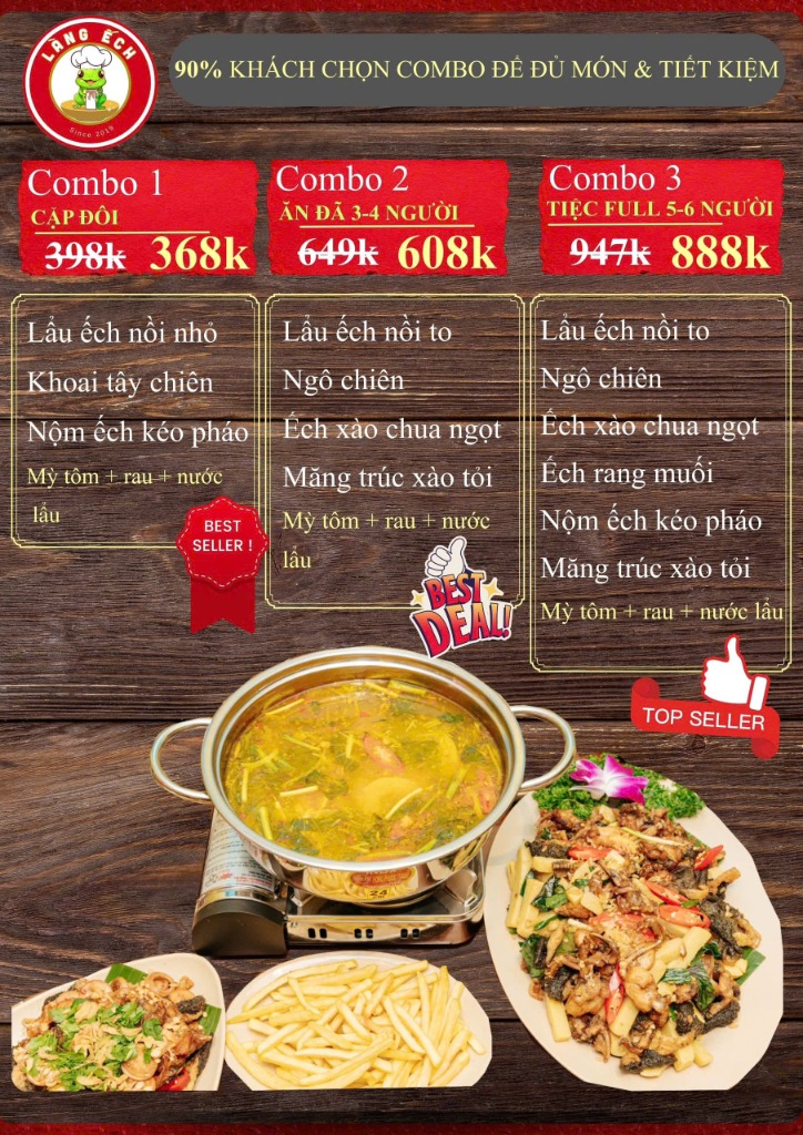 Thực đơn combo